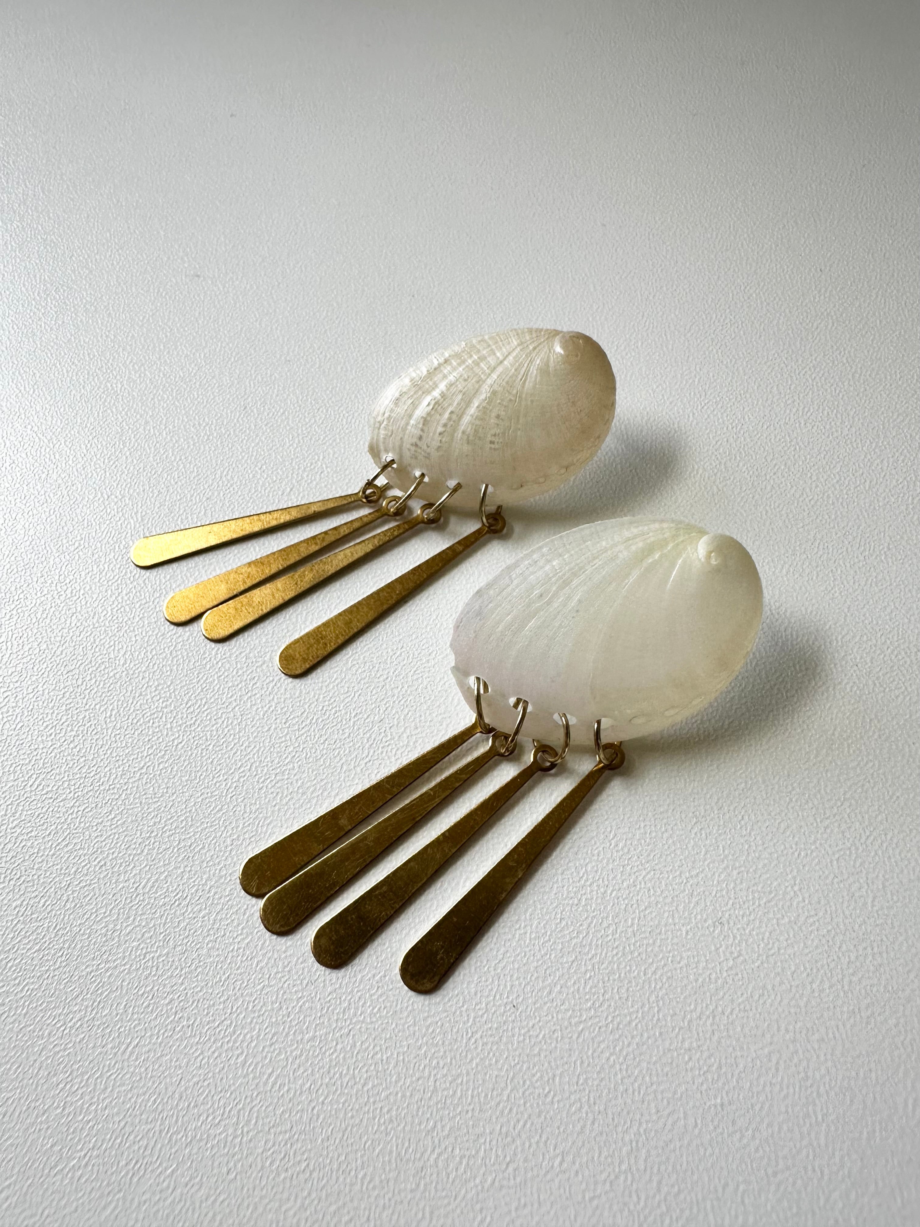 Gold Shell Studs