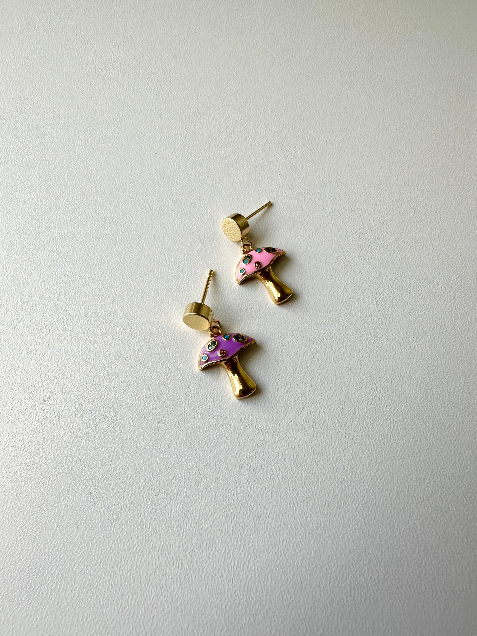 Mismatched Mushroom Studs