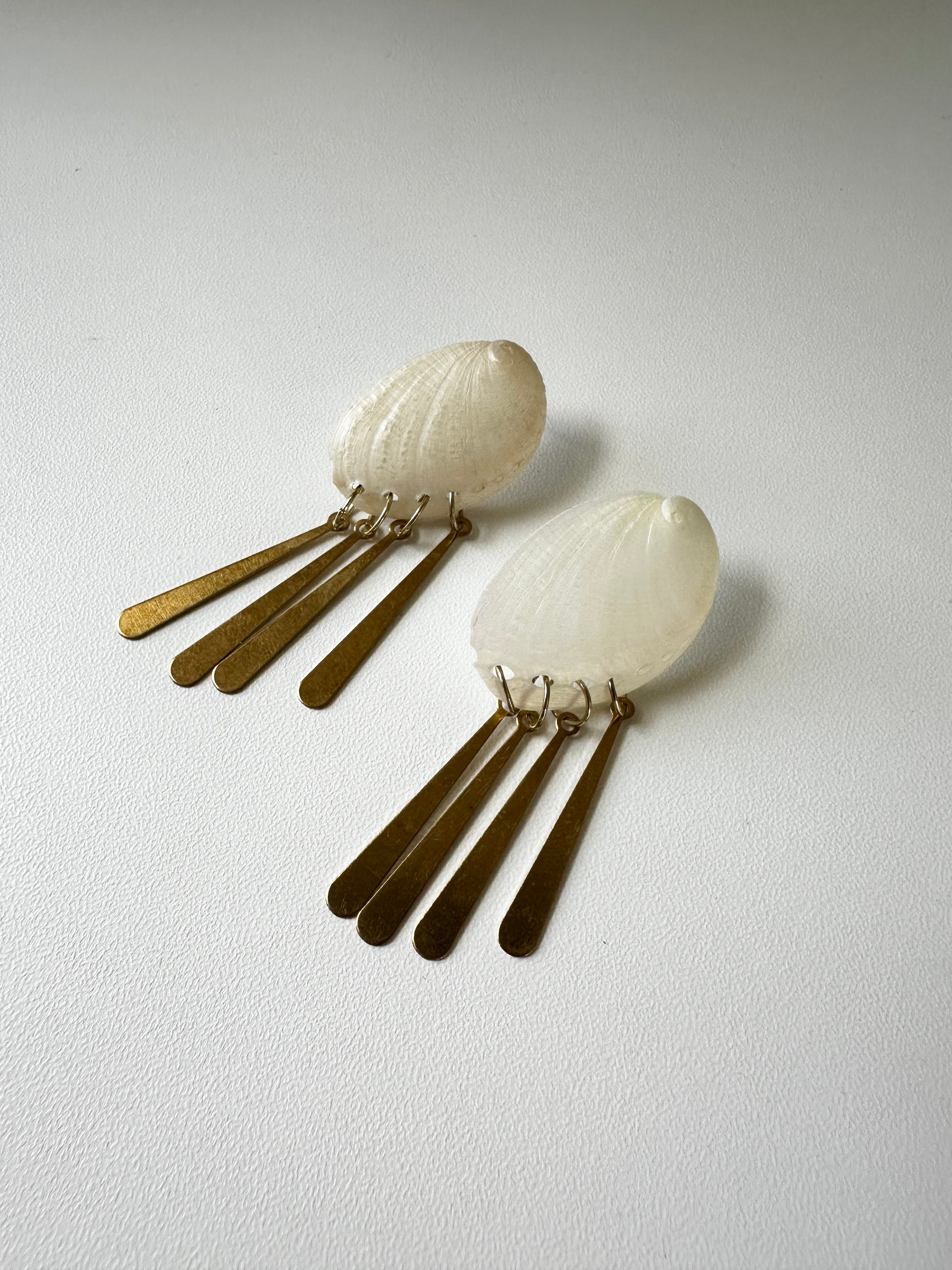 Gold Shell Studs
