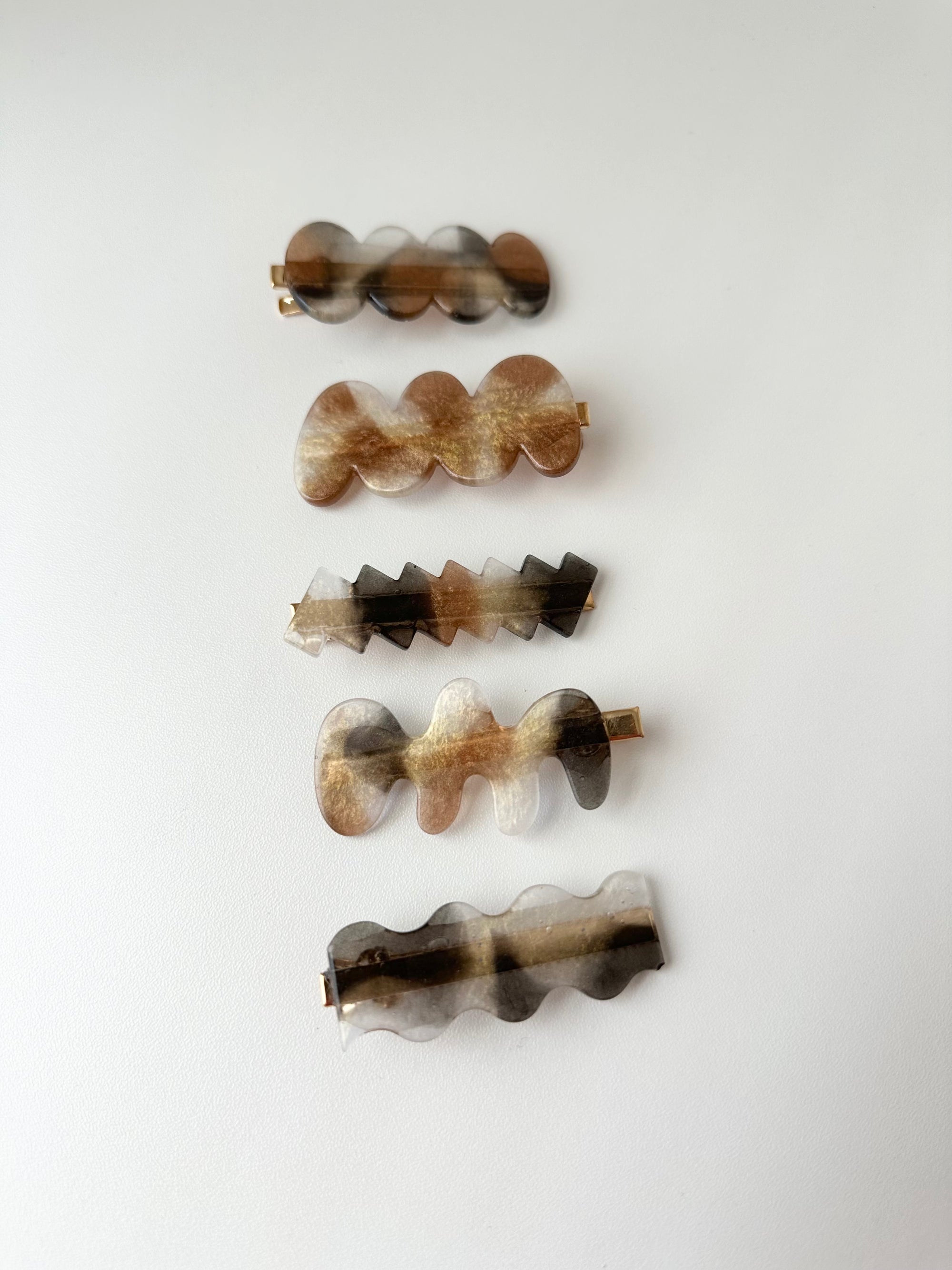 Tortoiseshell Clip Set