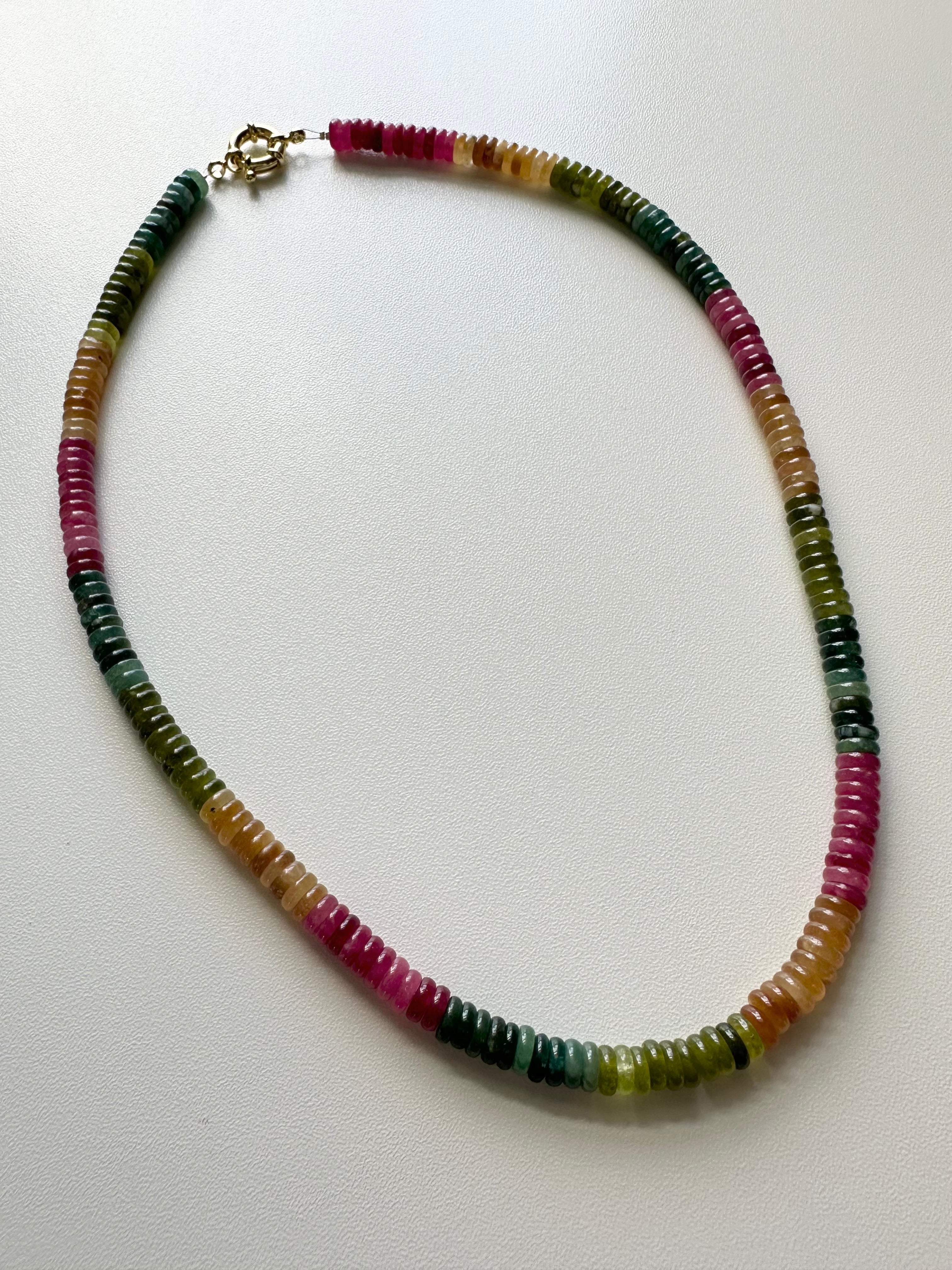 Rainbow Gemstone Necklace