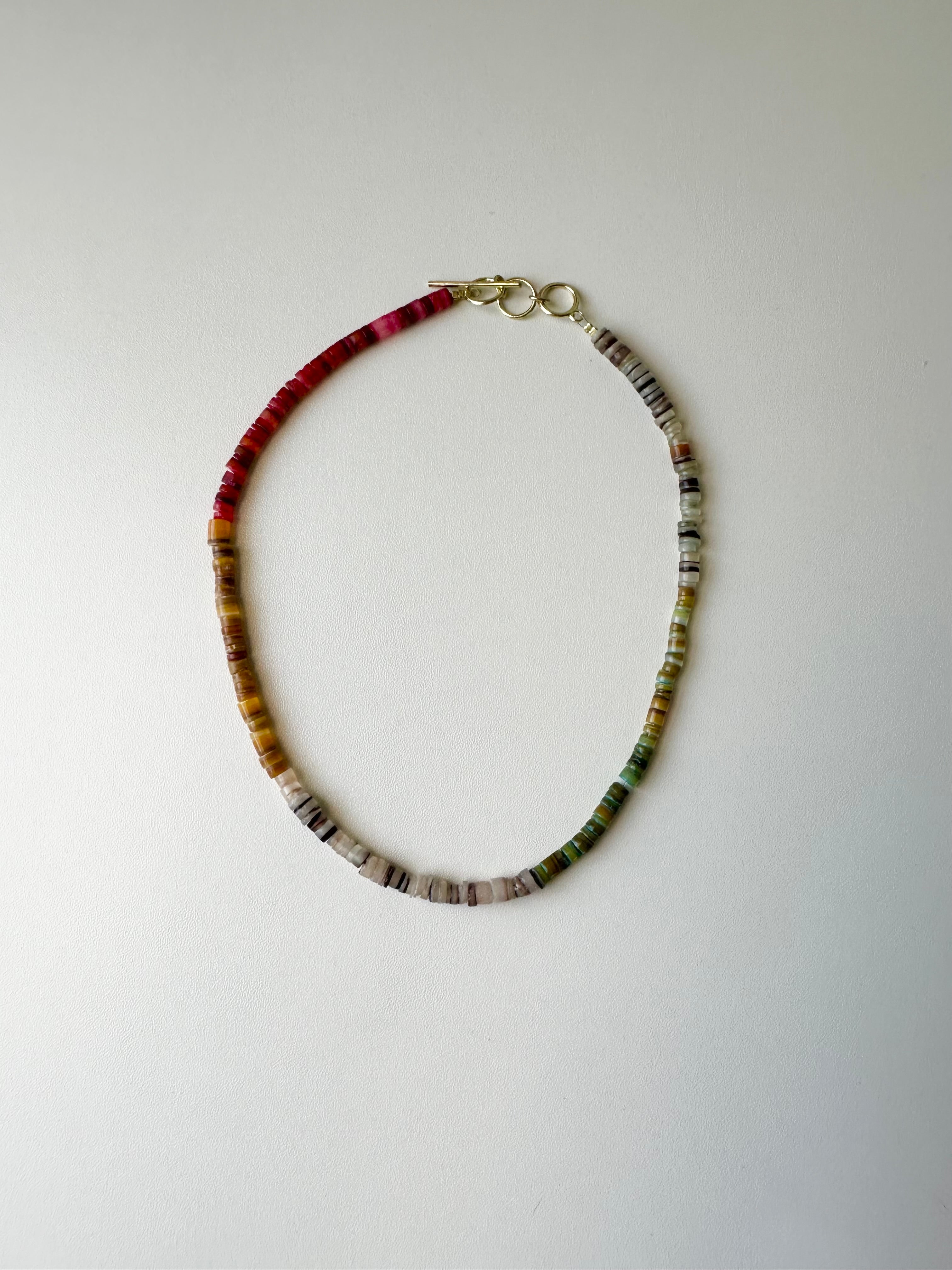 Rainbow Shell Necklace