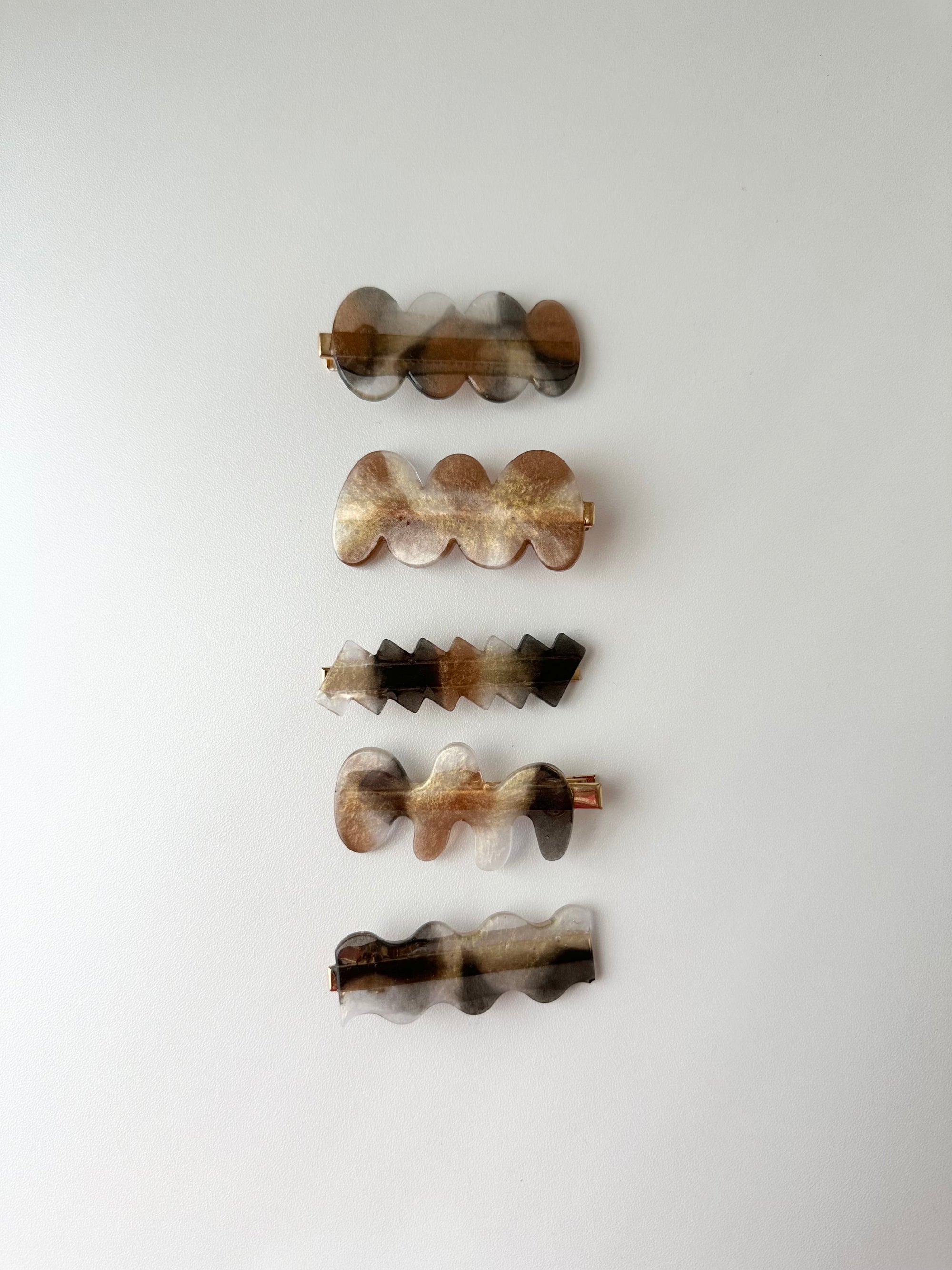 Tortoiseshell Clip Set